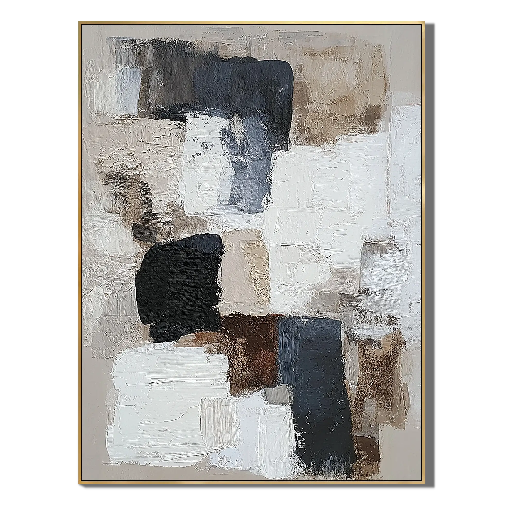 Stone Blocks Abstract Wall Art
