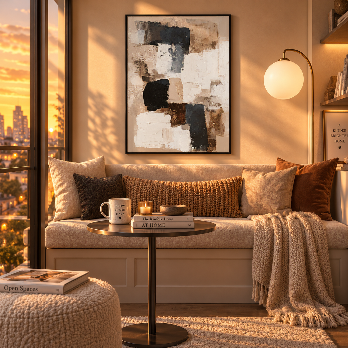 Stone Blocks Abstract Wall Art