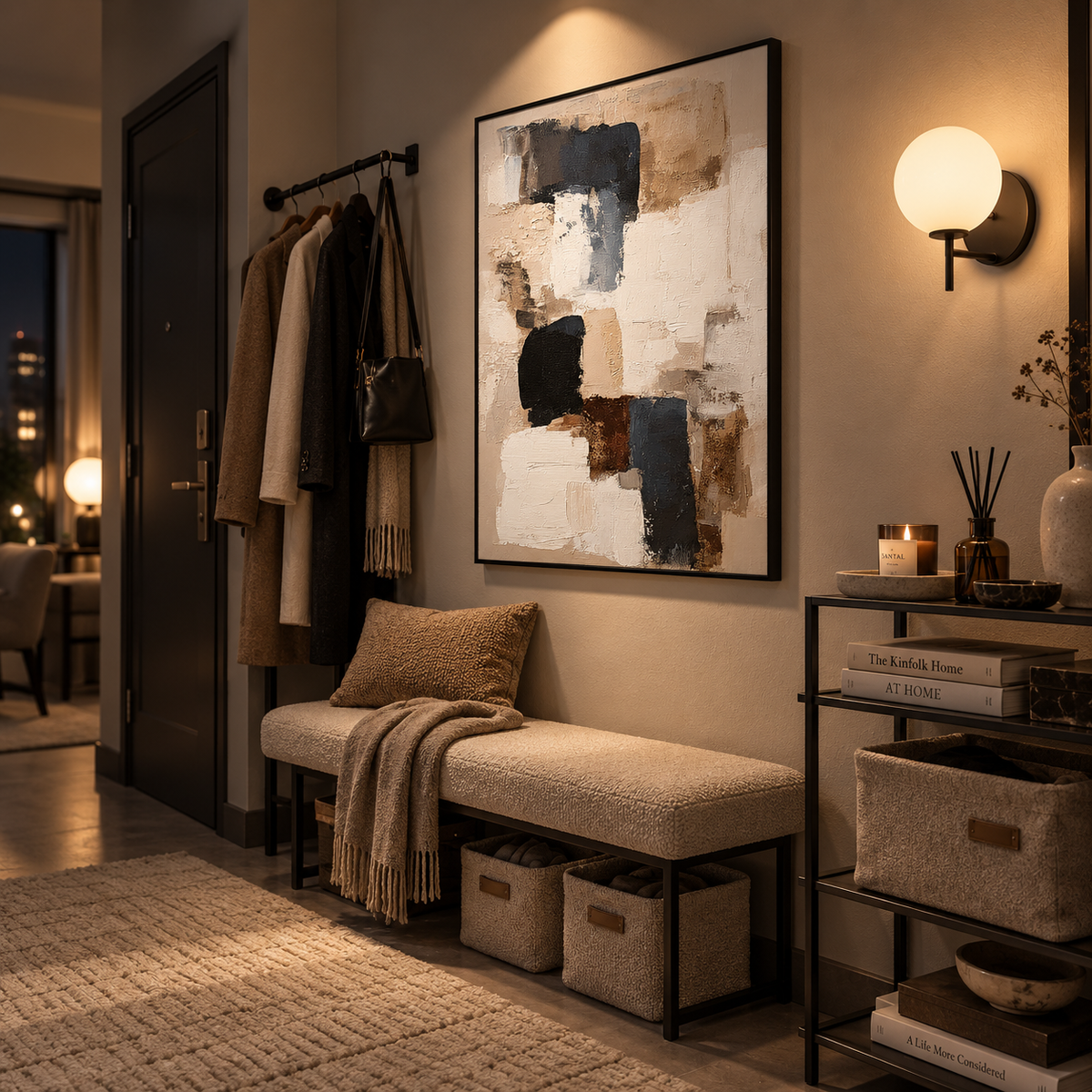 Stone Blocks Abstract Wall Art
