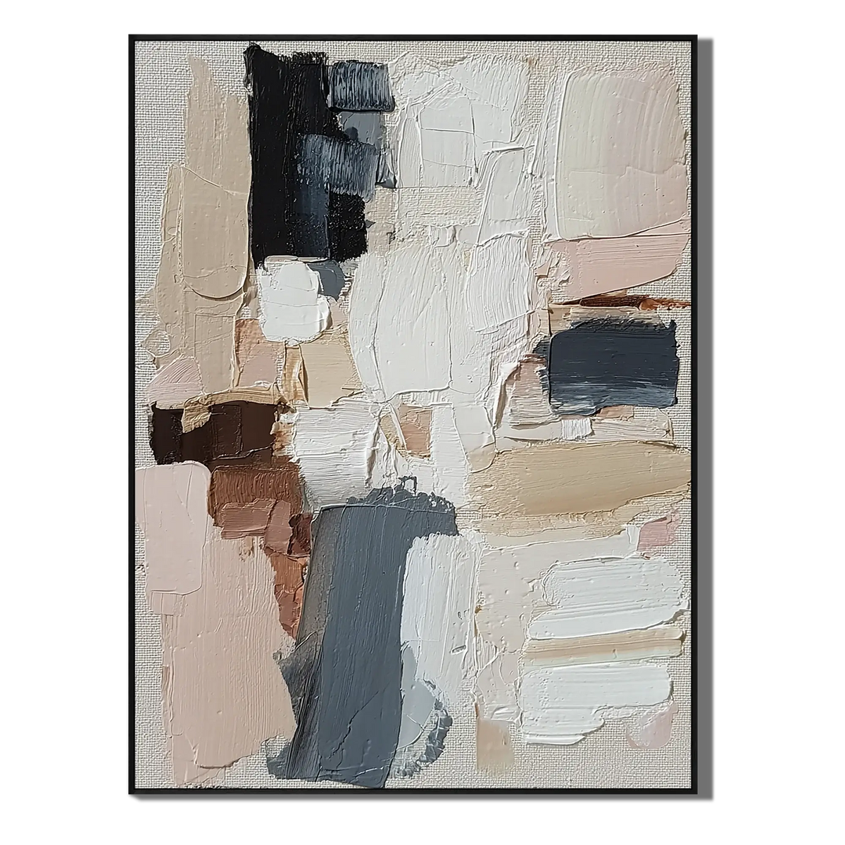 Muted Strata Abstract Wall Art
