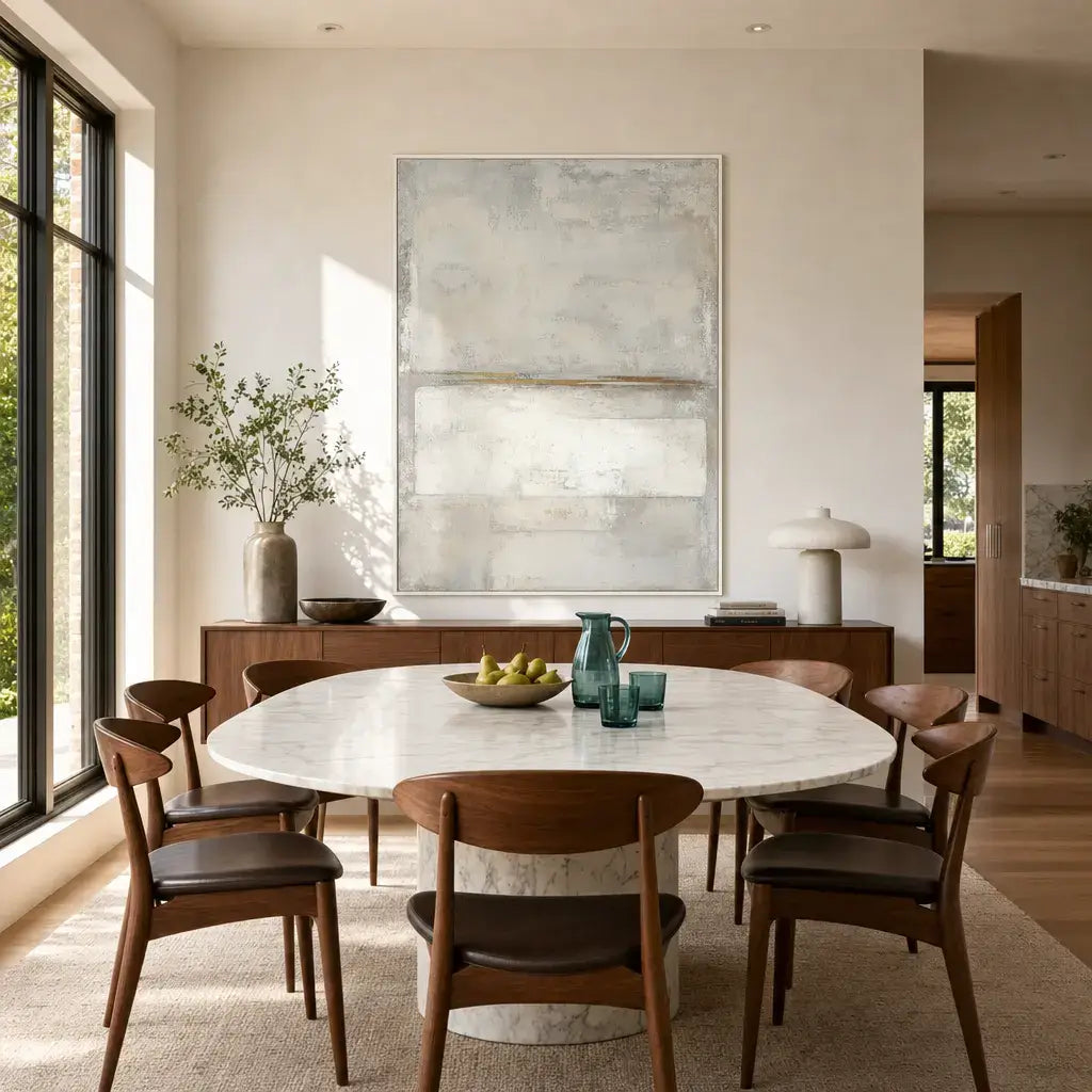 Gilded Horizon Line Wabi Sabi Wall Art