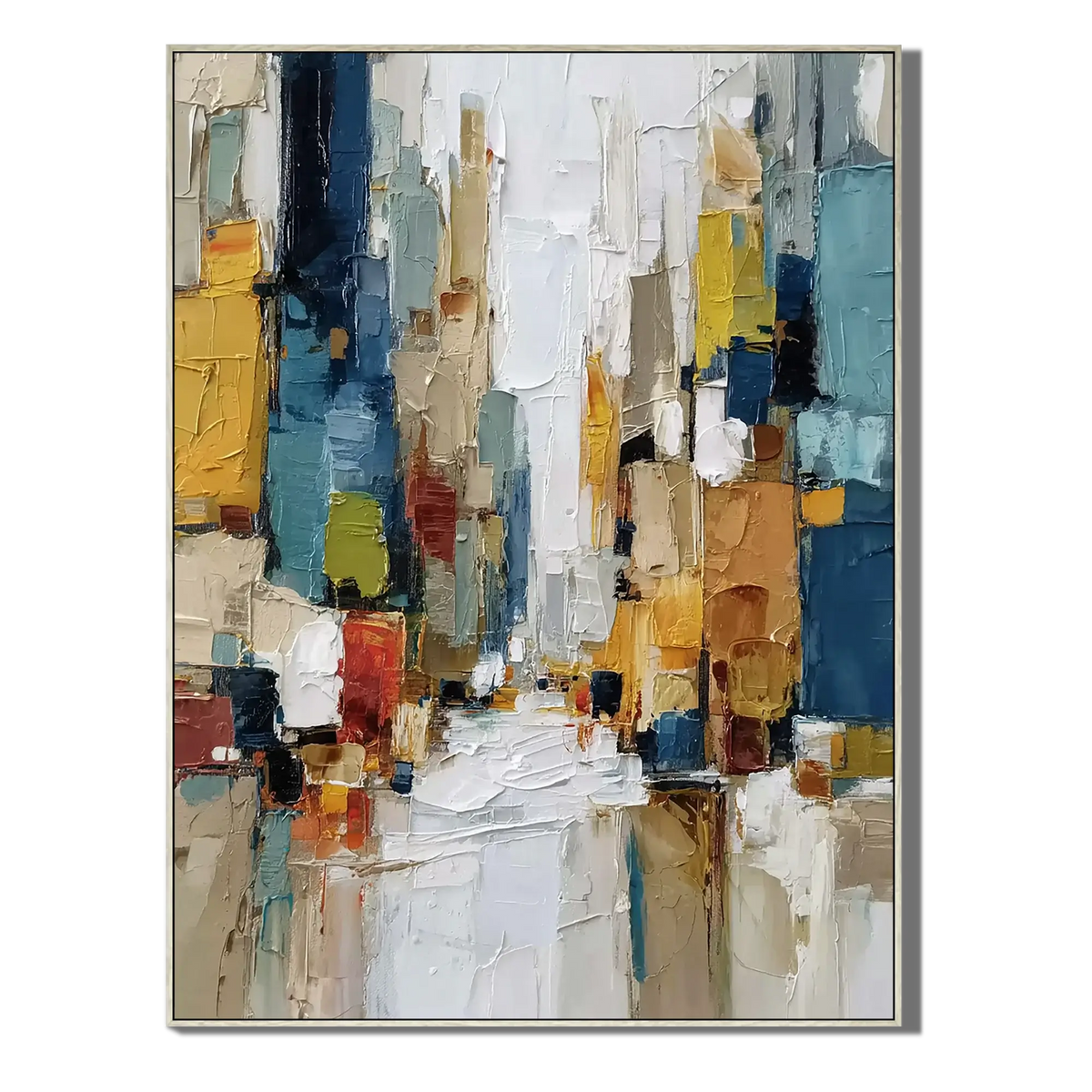 Modern Impasto Abstract Urban Street