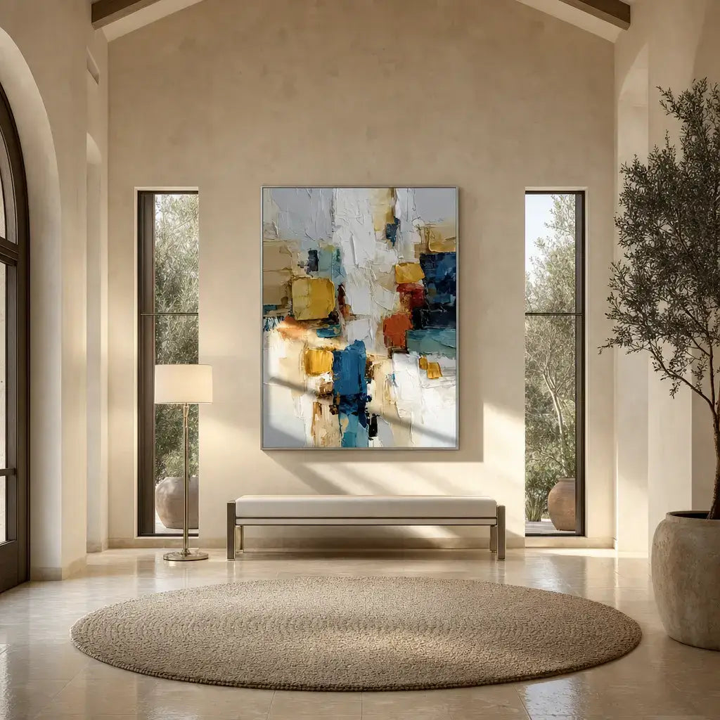 Block Palette Heavy Texture Canvas
