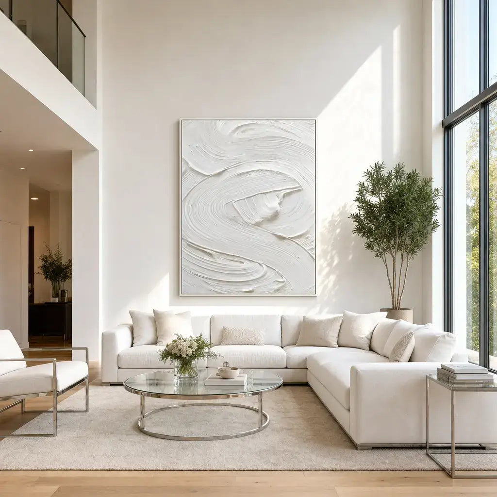 Fluid Swirl Wabi Sabi Painting