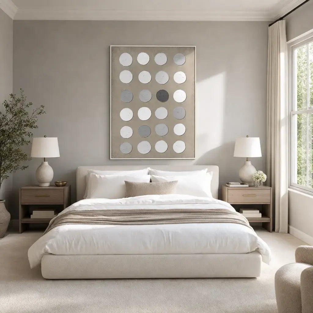 Sculpted Grey Forms Wabi Sabi Wall Art